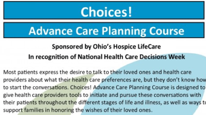 Choices Workshop Sponsored By Ohio’s Hospice LifeCare