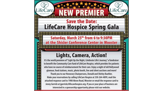 Ohio’s Hospice LifeCare Spring Gala Details